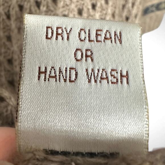 Qiviuk Nando Hand Knit Musk Ox Cardigan Sweater‎ Sz Large Brown Wool Grandpacore - Picture 10 of 13